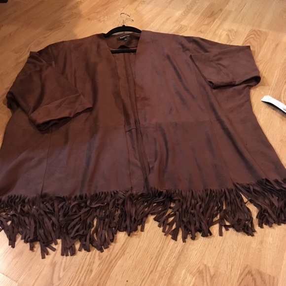 Relatively Faux Suede Fringe Jacket - Picture 4 of 5